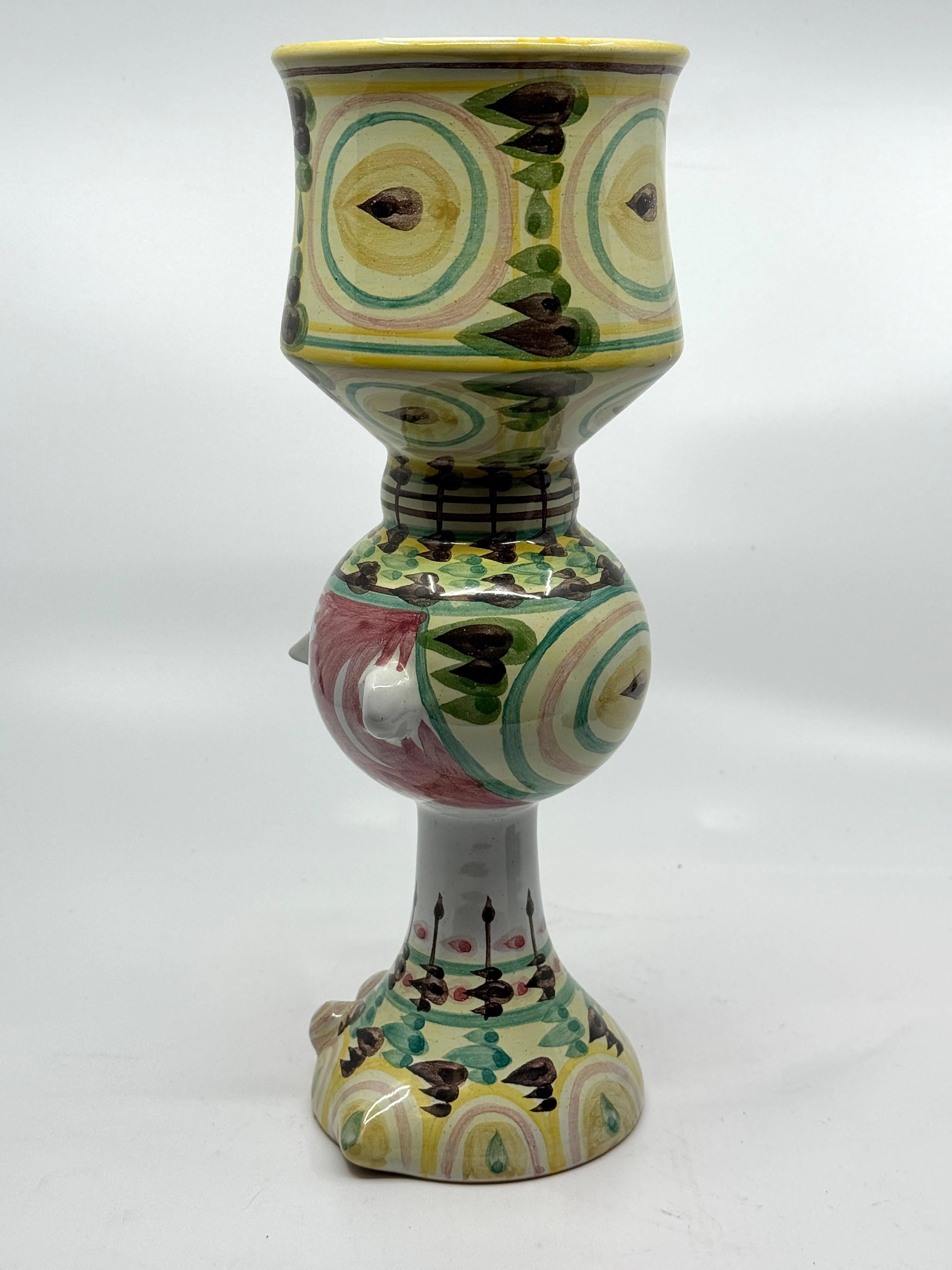 Bjorn Winblad Whimsical Pottery Face Vase For Sale 3