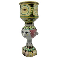 Bjorn Winblad Whimsical Pottery Face Vase