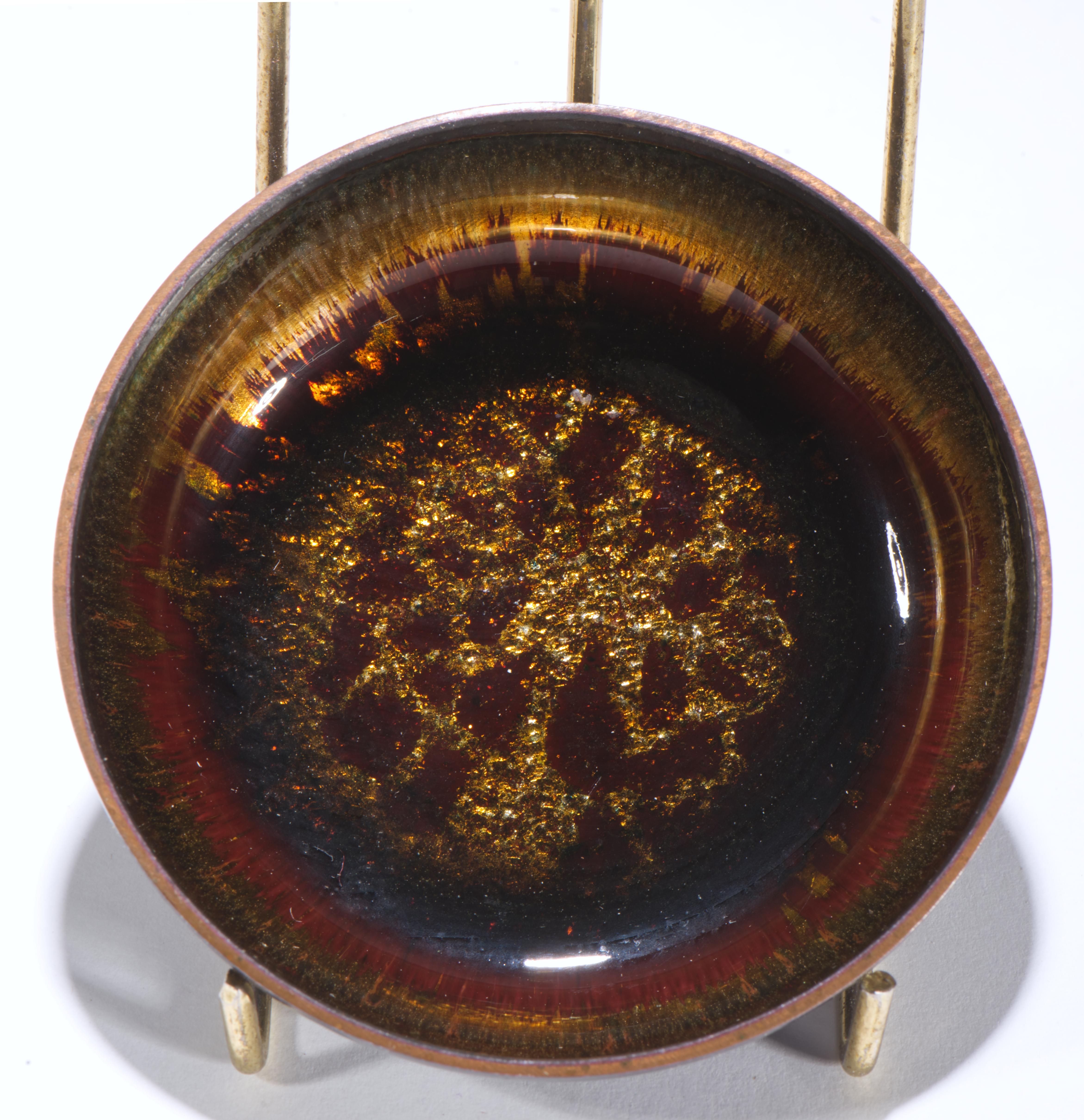 Bjørn Engø Norway Set of 3 Enamel on Copper Bowls, Scandinavian Modern1950s-1960 For Sale 1