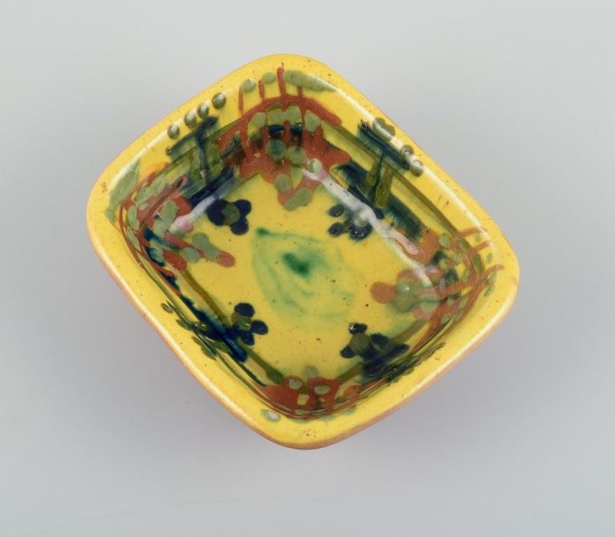 Glazed Bjørn Wiinblad (1918-2006), Denmark. Unique and Early Bowl in Ceramic For Sale