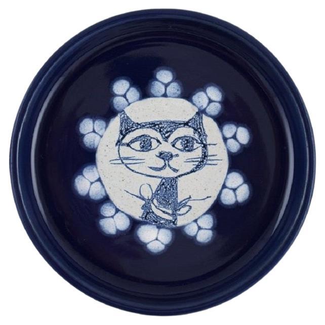 Bjørn Wiinblad '1918-2006', Denmark, Unique Bowl / Dish in Glazed Ceramics For Sale