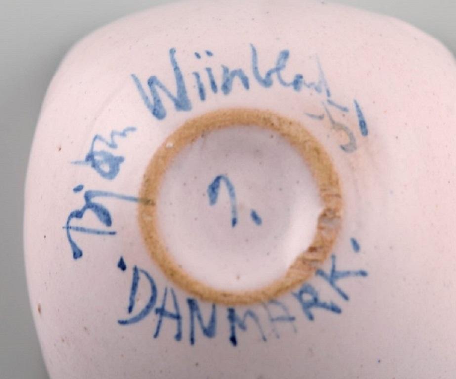 Bjørn Wiinblad, Dänemark, Einzigartige Miniatur-Schale aus Keramik (Glasiert) im Angebot