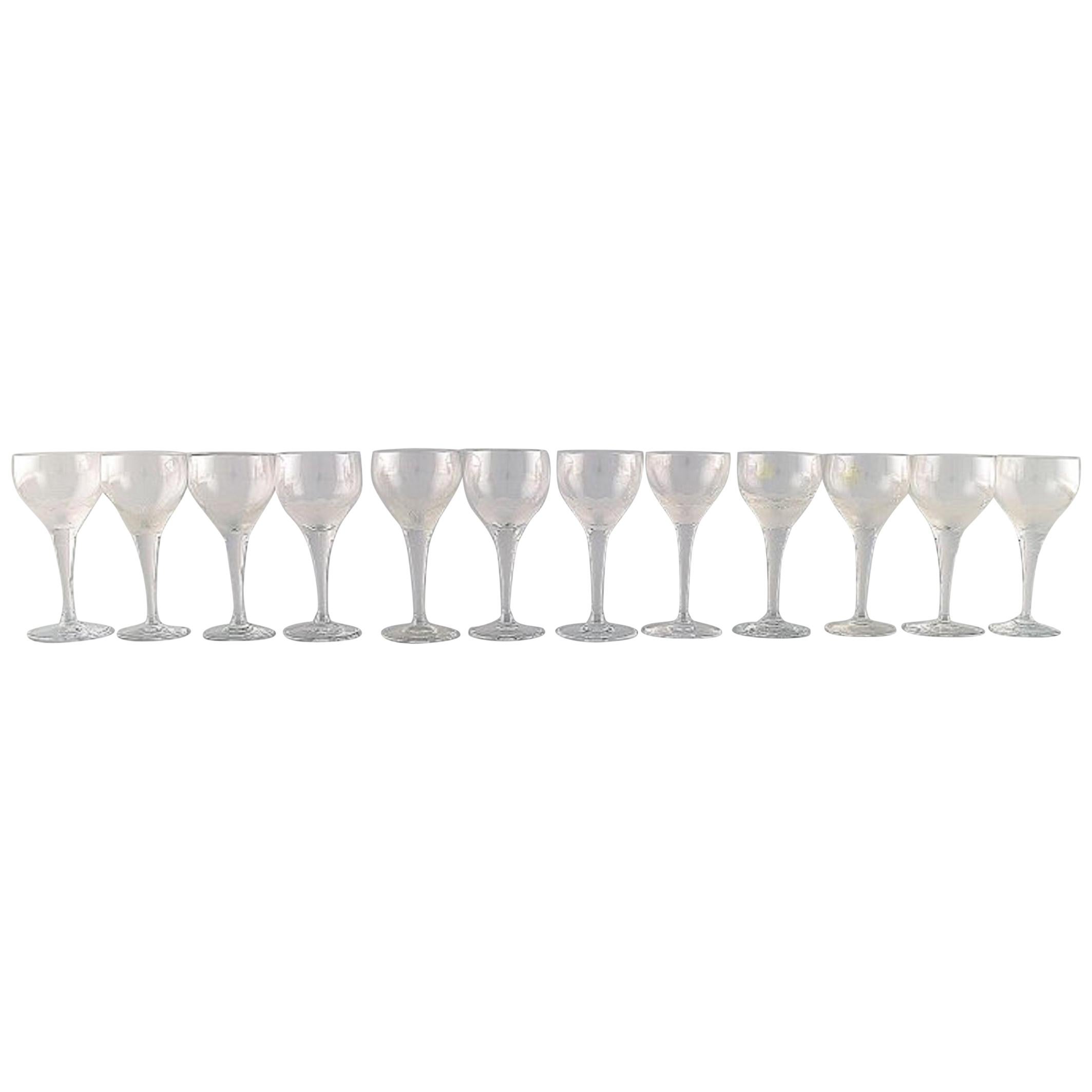 Bjørn Wiinblad ‘1918-2006’ for Rosenthal, Twelve "Lotus" glasses, 1980s For Sale