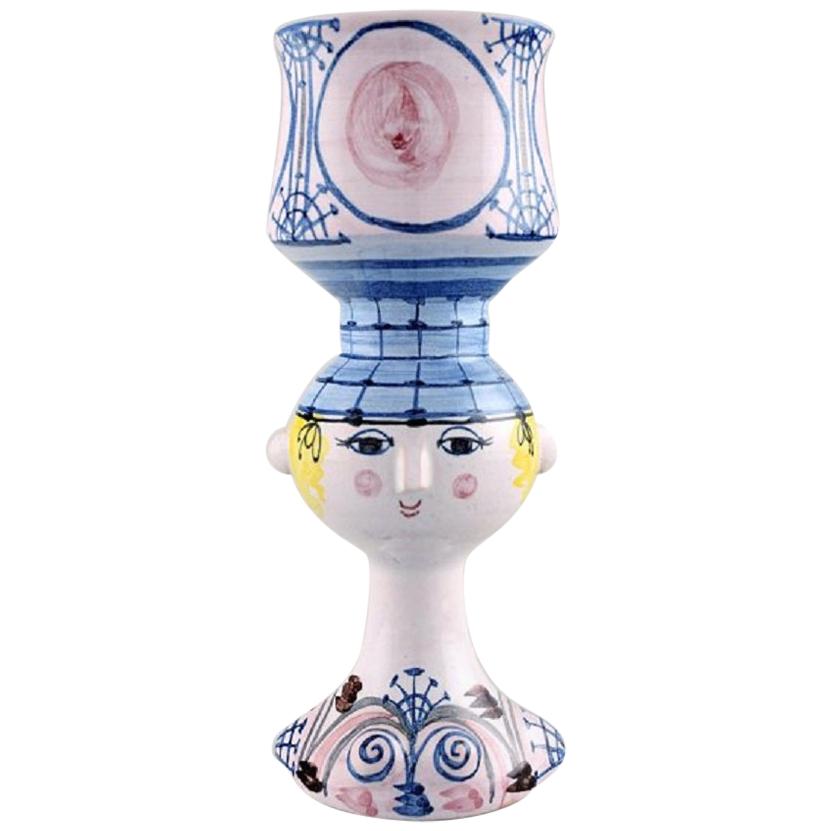 Bjørn Wiinblad, Glazed Ceramic Vase in the Shape of a Woman, 1977