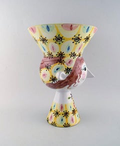 Bjørn Wiinblad 1918-2006, Large Glazed Ceramic Vase in the Shape of a Woman