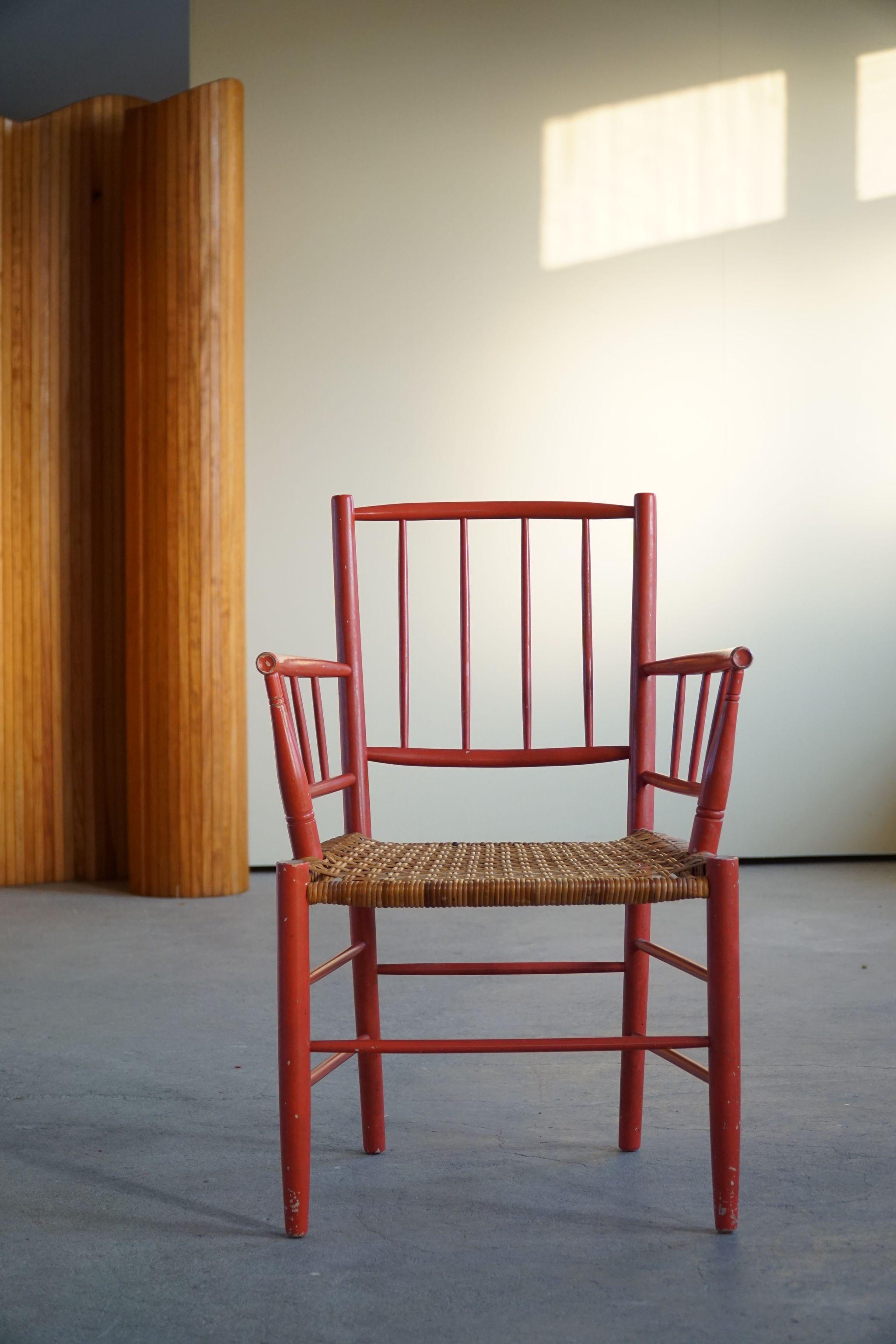 20ième siècle Fauteuil Bjrn Wiinblad, fabriqué à Nssj Stolefabrik, mi-siècle moderne, années 1950 en vente