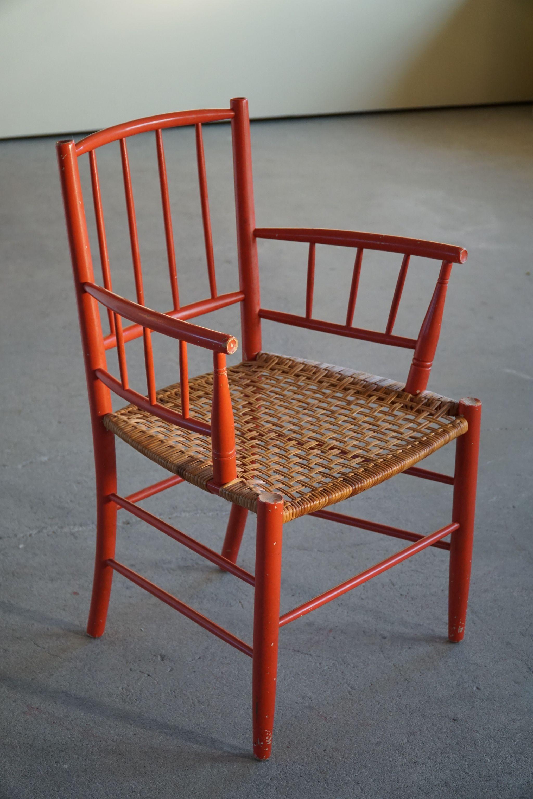 Bjrn Wiinblad, Sessel, hergestellt in der Nssj Stolefabrik, Mid Century Modern, 1950er Jahre (Gehstock) im Angebot