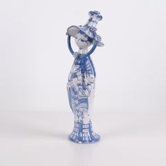 Bjørn Wiinblad Blue Ceramic Figurine Autumn from The Seasons Series