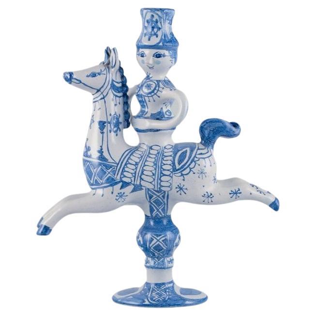 Bjørn Wiinblad, Ceramic figurine/candle holder of a horseback rider