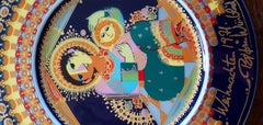 Bjørn Wiinblad Christmas plate 1971 "Mary with baby Jesus"