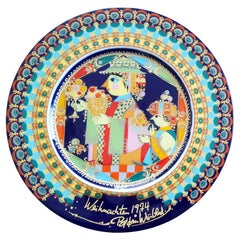 Piatto di Natale di Bjørn Wiinblad 1974 "Balthasar