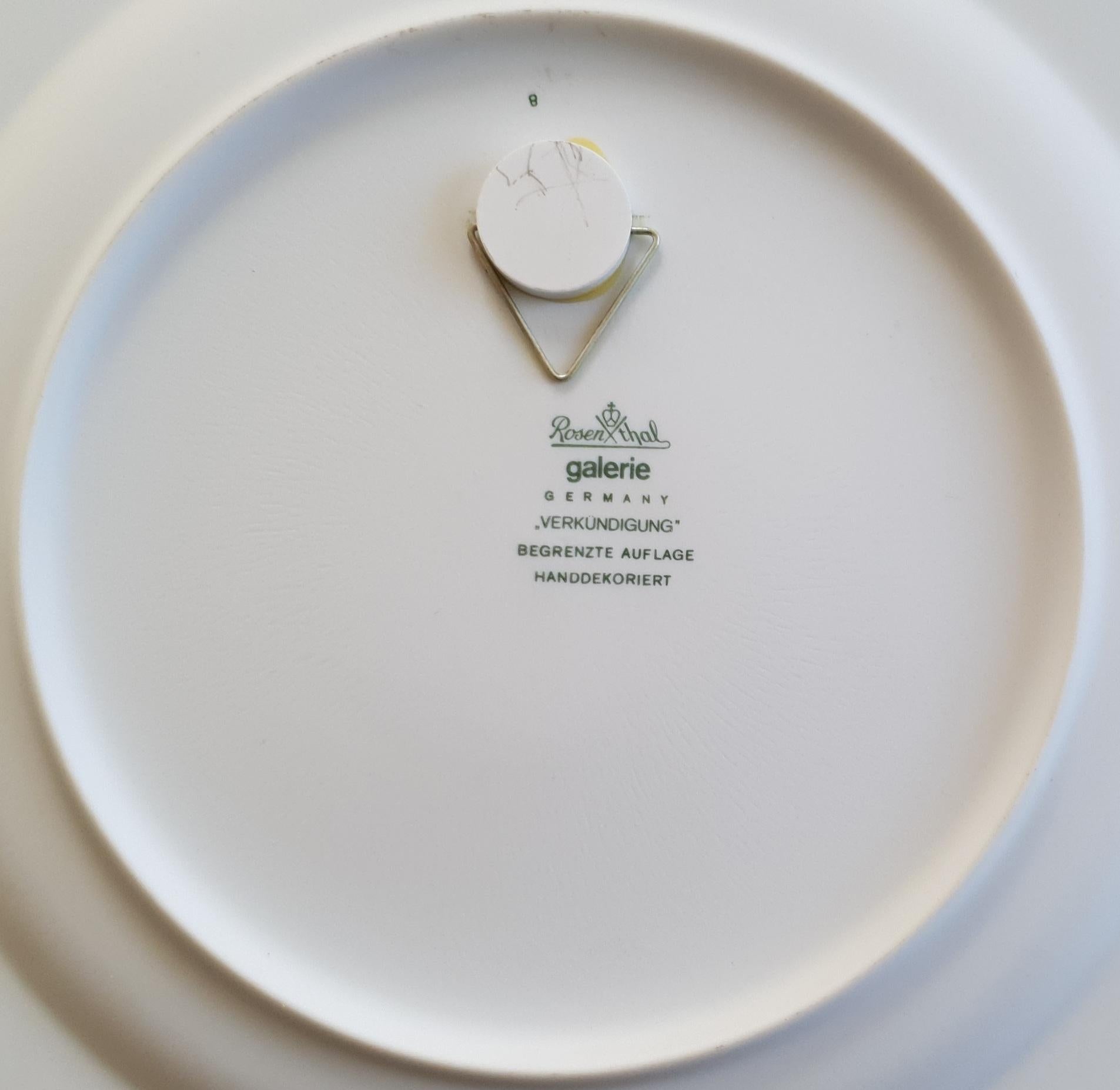 Fin du 20e siècle Assiette de Noël 1975 de Bjørn Wiinblad 