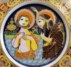 Bjørn Wiinblad Christmas Plate 1982 "Baptism of Jesus"