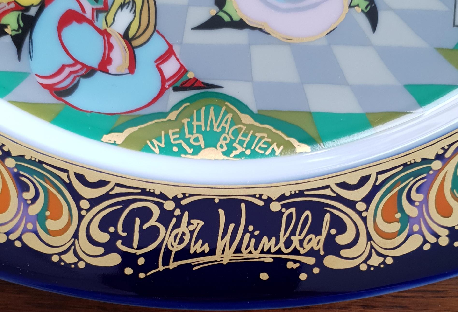 bjorn wiinblad christmas plates