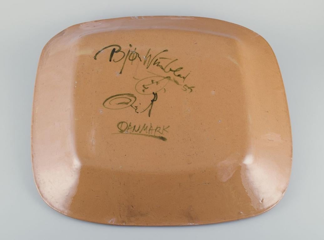 Ceramica Bjørn Wiinblad. Colossale e antica targa da parete in ceramica con volto femminile in vendita