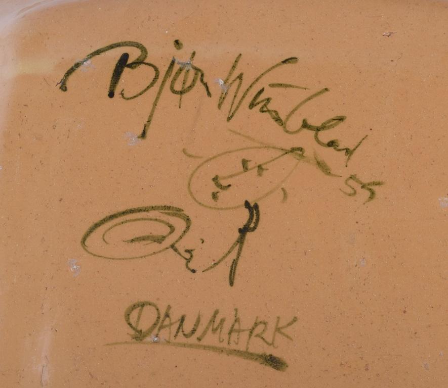 Bjørn Wiinblad. Colossale e antica targa da parete in ceramica con volto femminile in vendita 1