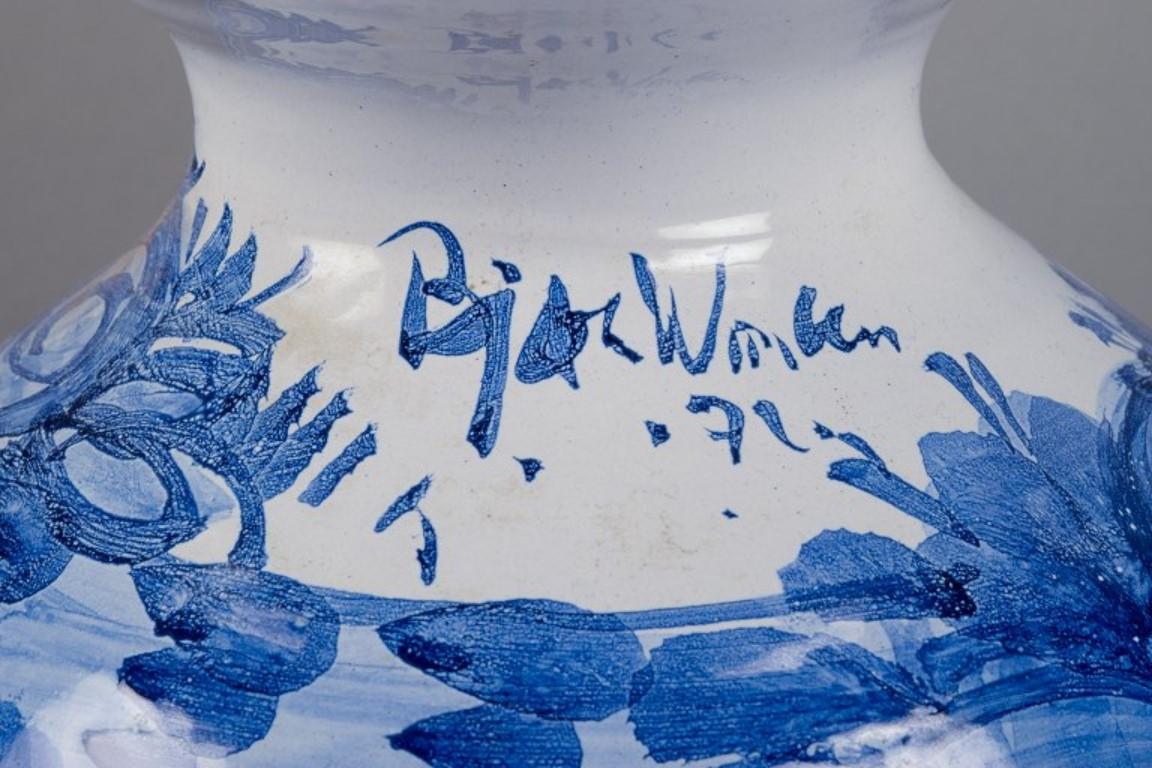 Bjørn Wiinblad. Colossal, two-part jug-shaped vase made of ceramic. 1971 For Sale 1