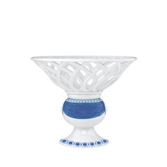 Bjørn Wiinblad 'Dora' Blue Ceramic Fruit Bowl, Scandinavian Modern