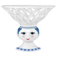Bjørn Wiinblad 'Dora' Blue Ceramic Fruit Bowl, Scandinavian Modern
