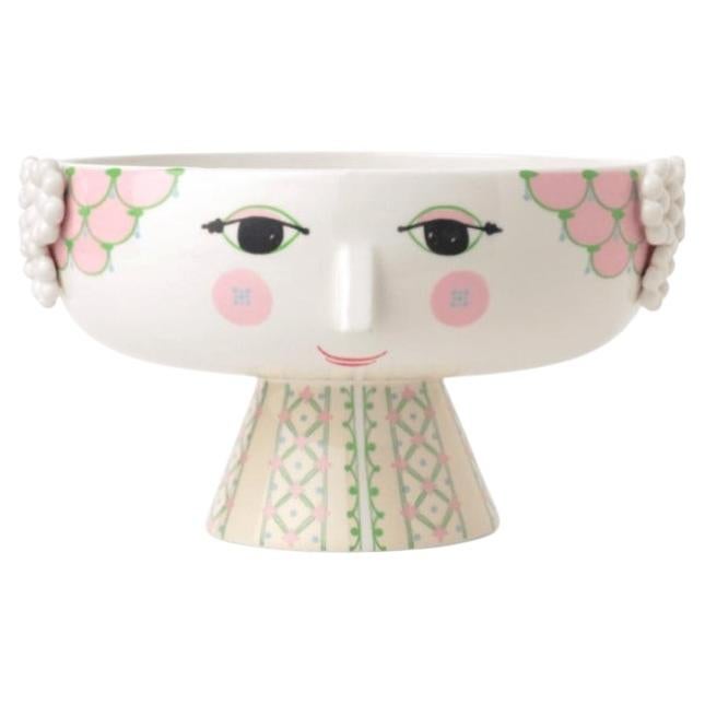 Bjørn Wiinblad 'Eva' Pink Ceramic Footed Bowl, Scandinavian Modern