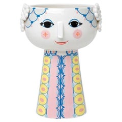 Bjørn Wiinblad 'Eva' Vase, Rose, 9.3 in H