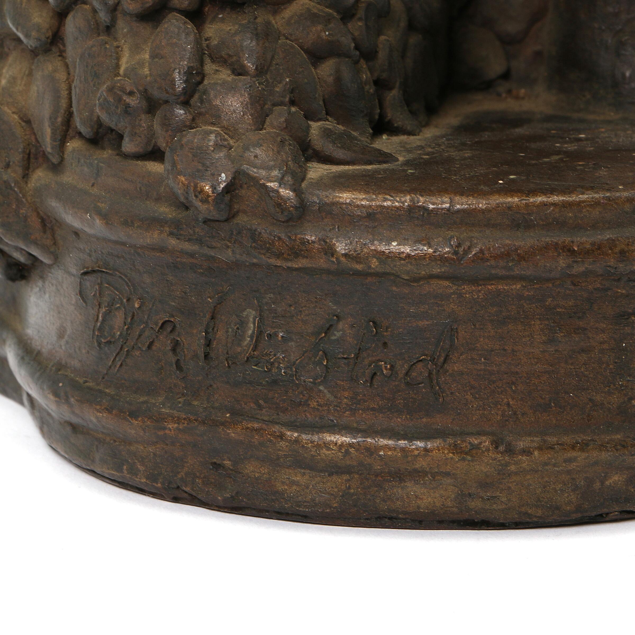 Danish Bjørn Wiinblad Figure of Bronze For Sale