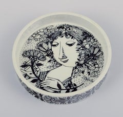 Bjørn Wiinblad for Nymølle. Three month wall plates and a small low bowl.