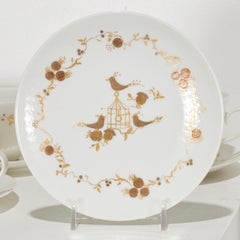 Bjørn Wiinblad for Rosenthal, 74-Piece Porcelain Table Service, Hand-Gilded