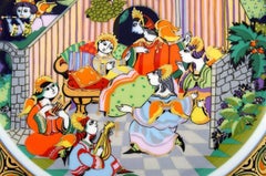 Bjørn Wiinblad for Rosenthal, Christmas Plate in Porcelain from 1987