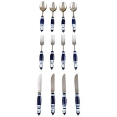 Bjørn Wiinblad for Rosenthal, Complete Siena Grill Cutlery / Service for 4 P