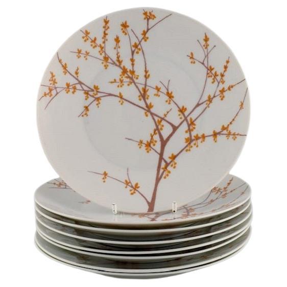 Bjørn Wiinblad for Rosenthal, Eight "Herbst / Autumn" Porcelain Plates, 1970s For Sale