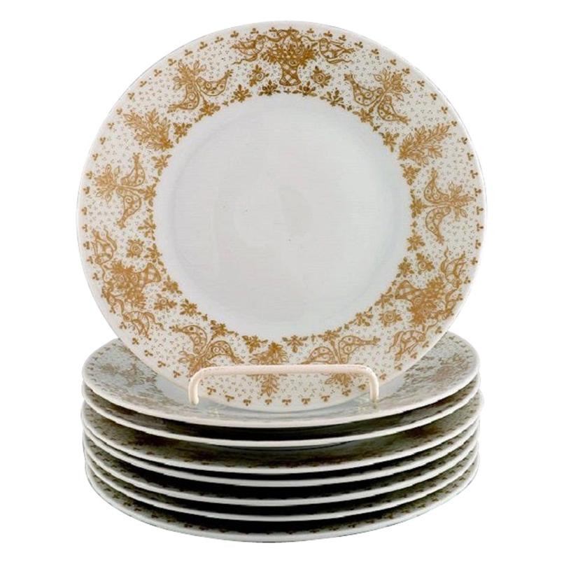 Dinner Plate Romance In Gold Rosenthal