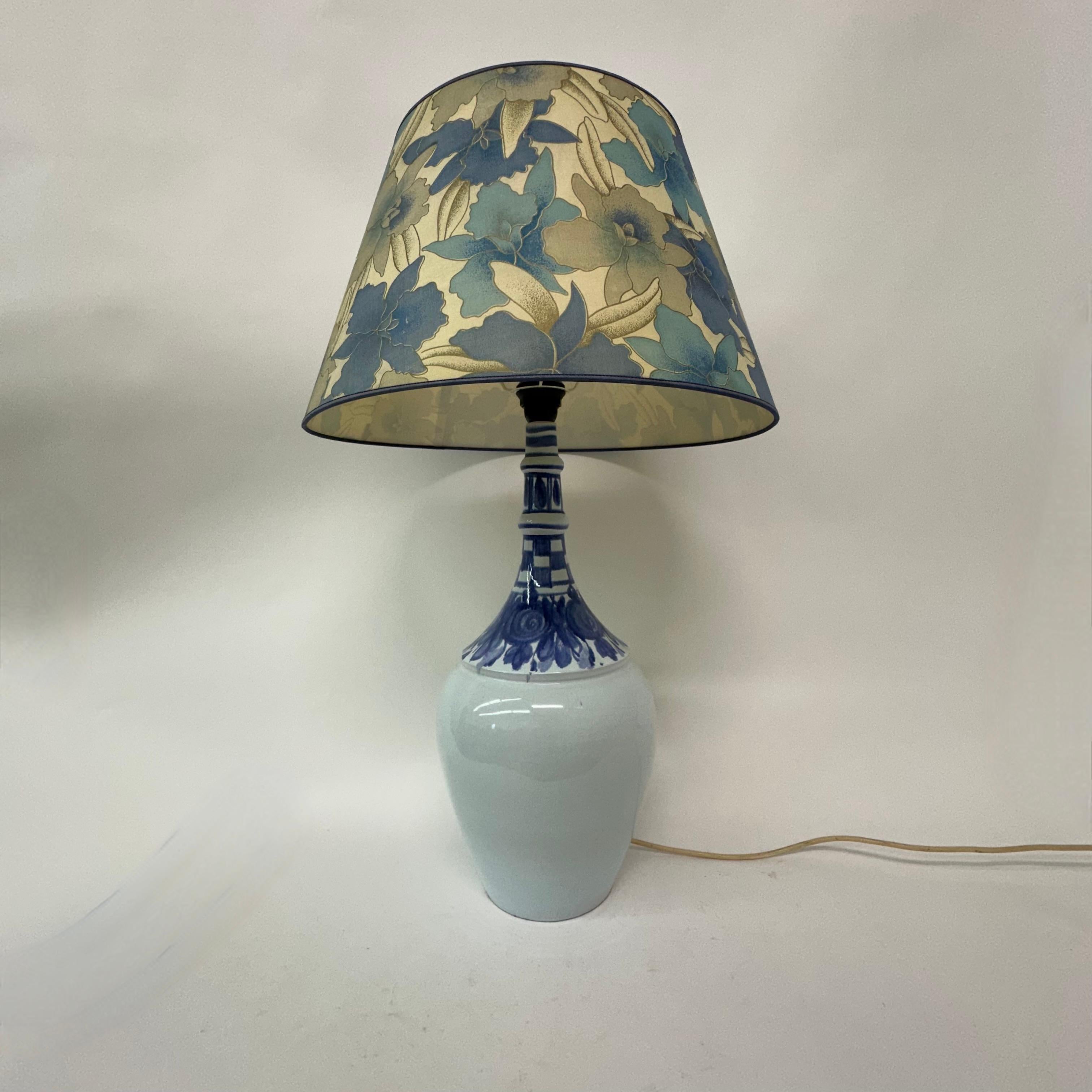 Lampada da terra/da tavolo in ceramica floreale Bjørn Wiinblad per Rosenthal Germania , anni '70 in vendita 3