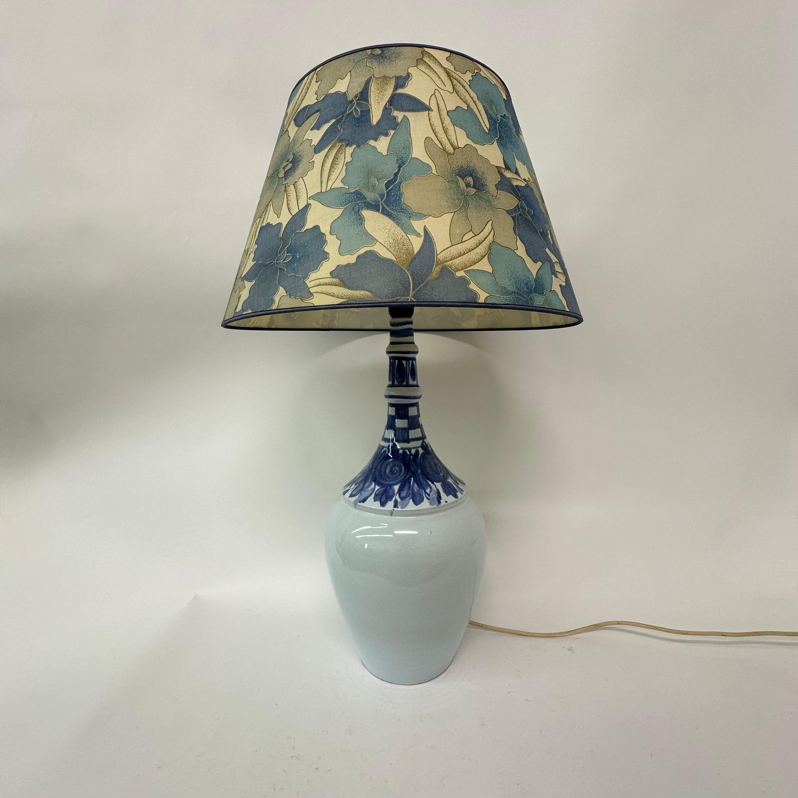 Lampada da terra/da tavolo in ceramica floreale Bjørn Wiinblad per Rosenthal Germania , anni '70 in vendita 1