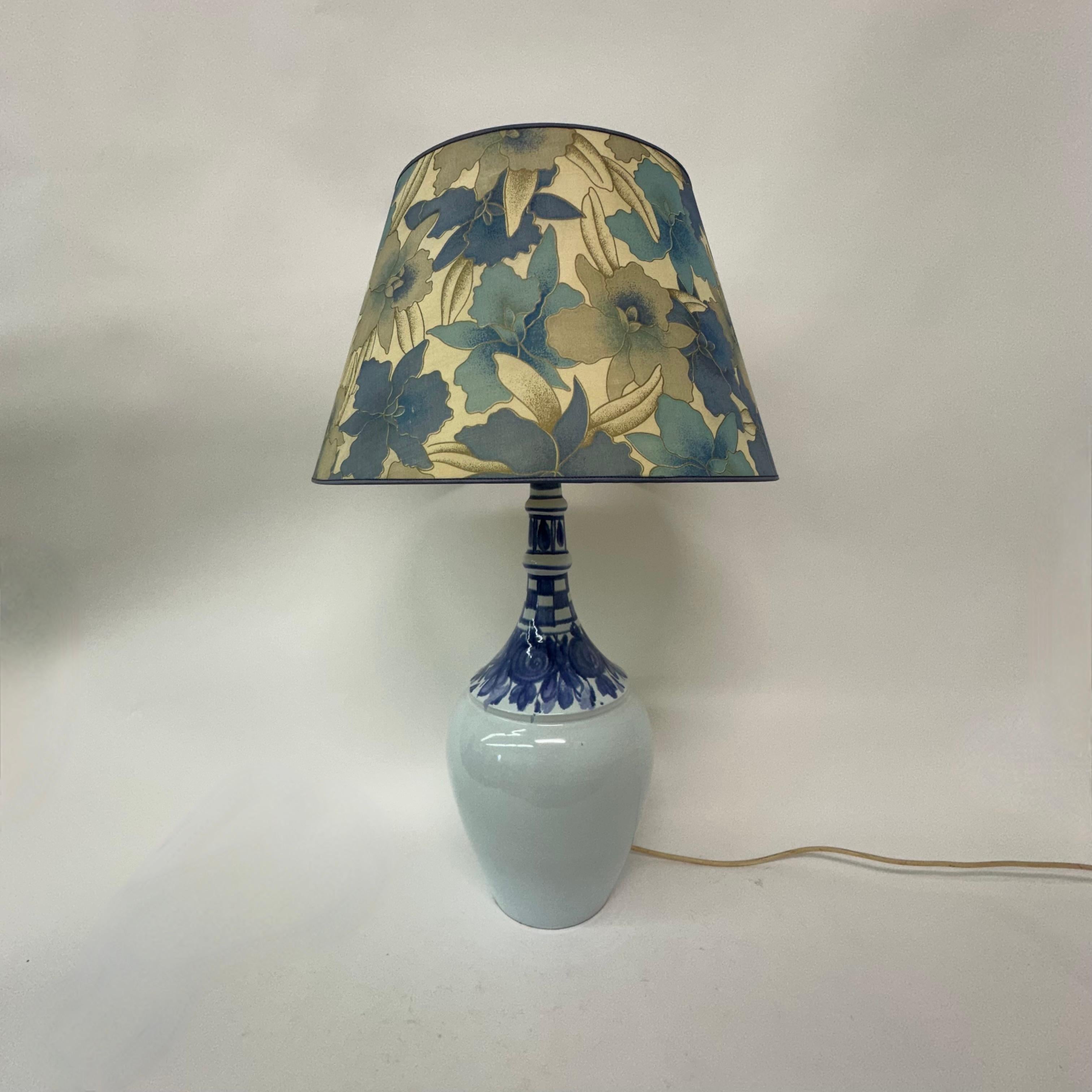Lampada da terra/da tavolo in ceramica floreale Bjørn Wiinblad per Rosenthal Germania , anni '70 in vendita 2