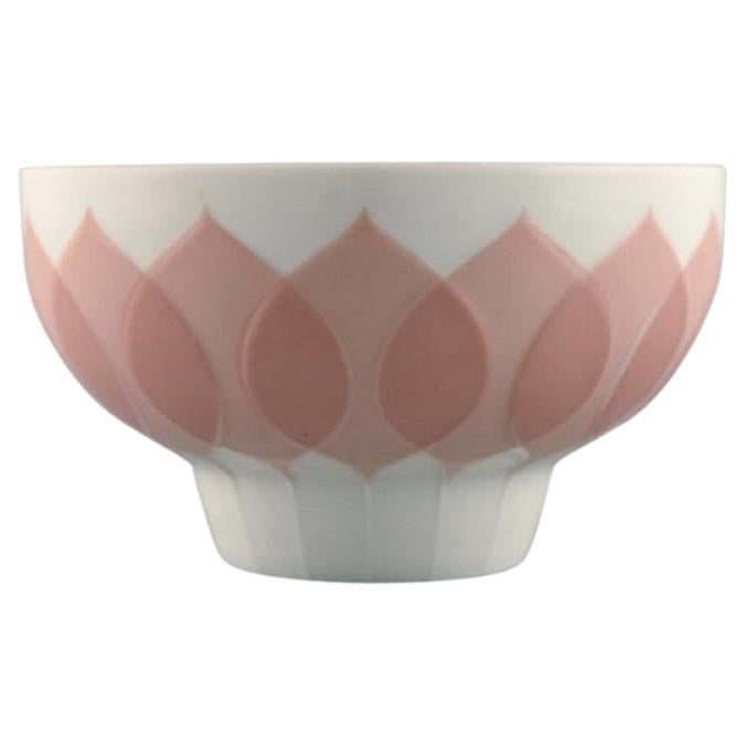 Bjørn Wiinblad for Rosenthal, Lotus Porcelain Service, Bowl with Lotus Leaves For Sale