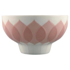 Vintage Bjørn Wiinblad for Rosenthal, Lotus Porcelain Service, Bowl with Lotus Leaves