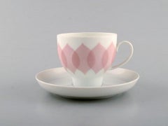 Bjørn Wiinblad for Rosenthal, Pink "Lotus" Porcelain Coffee Service for Four P.