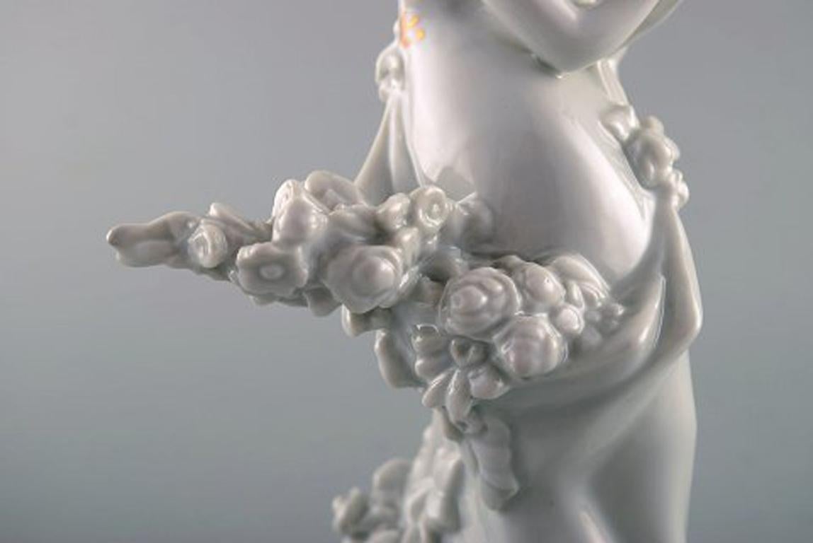 Bjørn Wiinblad for Rosenthal, Rare Porcelain Figure, Girl with Flowers, 1980s 1