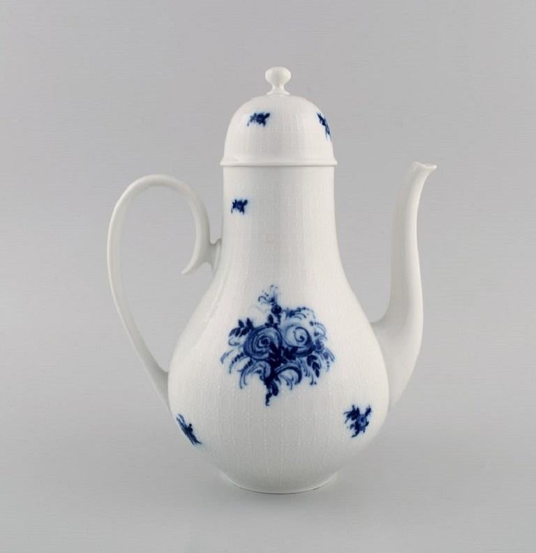 Porcelain Bjørn Wiinblad for Rosenthal, Romanze Blue Flower Coffee Service, 1960s For Sale