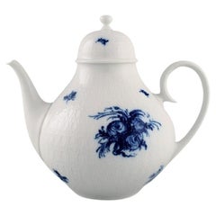 Vintage Bjørn Wiinblad for Rosenthal, Romanze Blue Flower Teapot, 1960s