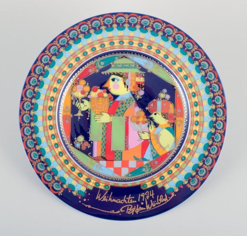 Bjørn Wiinblad for Rosenthal, a set of five hand-painted Christmas plates with biblical motifs.
1974, 1977, 1978, 1979, and 1982.
Stamped.
In perfect condition.
Dimensions: Diameter 28.5 cm.