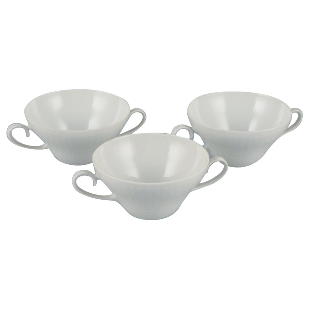 Bjørn Wiinblad for Rosenthal, Set of Three Bouillon Cups, 1980s For Sale
