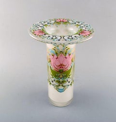 Bjørn Wiinblad para Rosenthal Studio Line, Jarrón de vidrio artístico, años 80