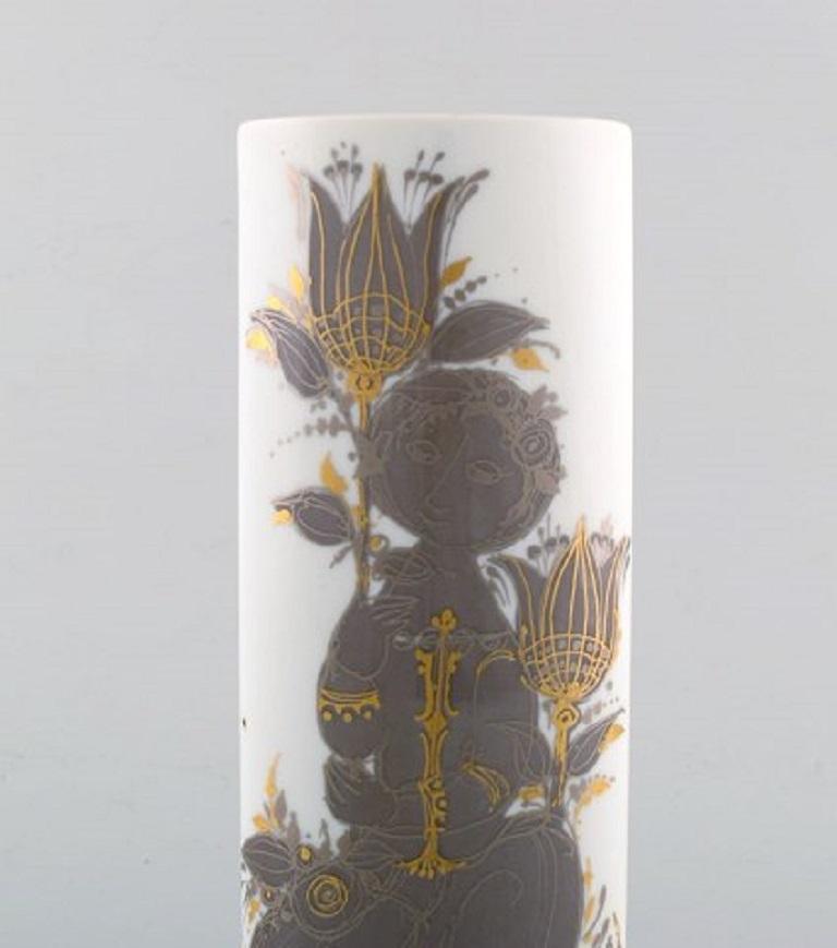 Modern Bjørn Wiinblad for Rosenthal Studio Line, Porcelain Vase, 1980s For Sale