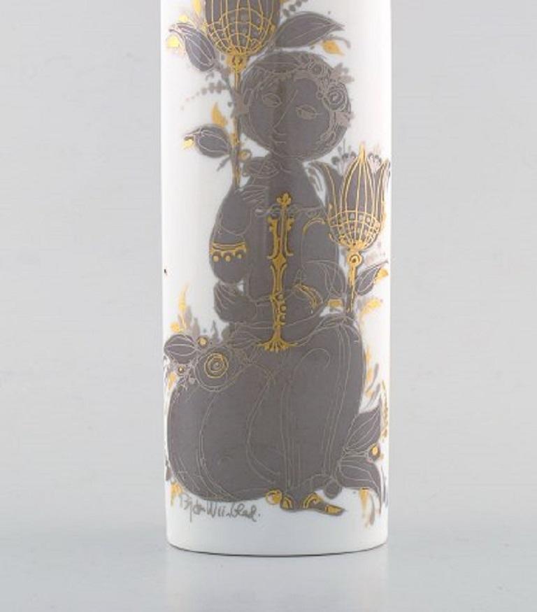 German Bjørn Wiinblad for Rosenthal Studio Line, Porcelain Vase, 1980s For Sale