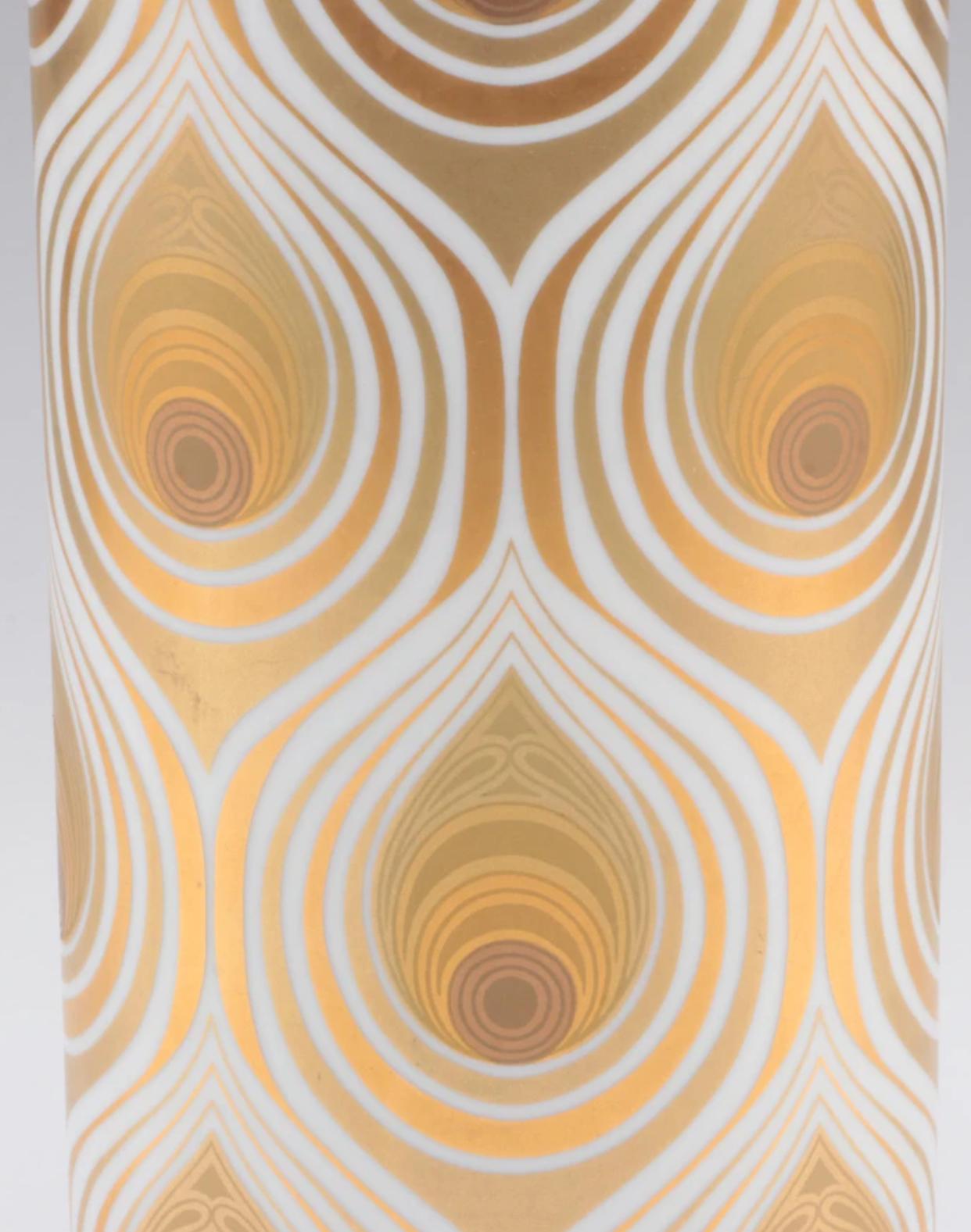 Bjørn Wiinblad for Rosenthal Studio-Linie Gold Over Porcelain Vase For Sale 7