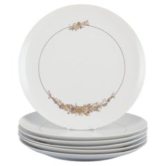 Bjørn Wiinblad for Rosenthal Studioline. A set of six "Romanze" dinner plates.