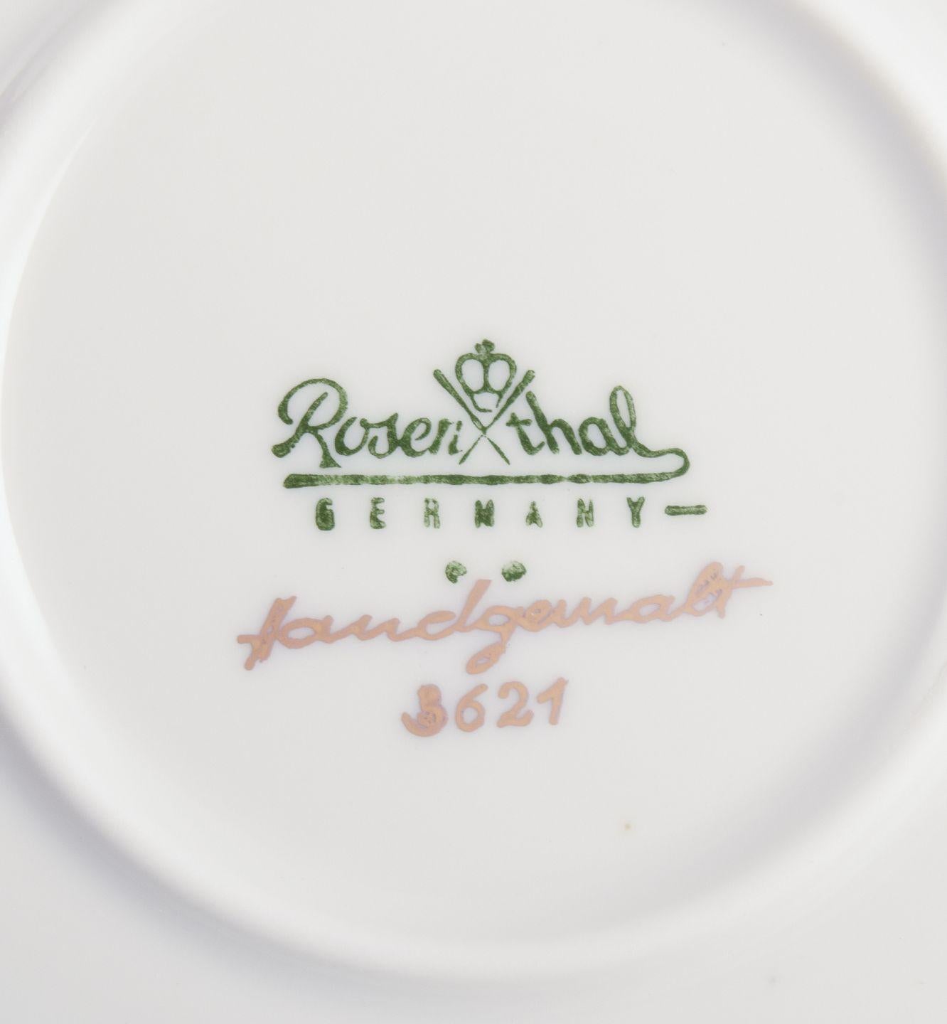 Bjørn Wiinblad für Rosenthal Studioline. Satz von acht Frühstückstellern 