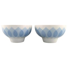 Bjørn Wiinblad for Rosenthal, Two Lotus Bowls in Porcelain, 1980s
